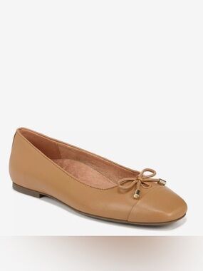 Vionic Klara Women's Tan Bow Ballet Flats
